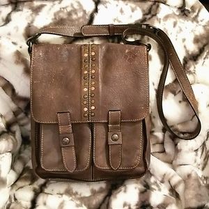 Patricia Nash Distressed Studded Armeno Messenger